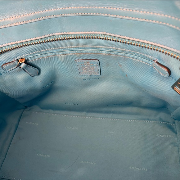 Authentic Coach Blue Swagger Bag - Picture 11 of 11